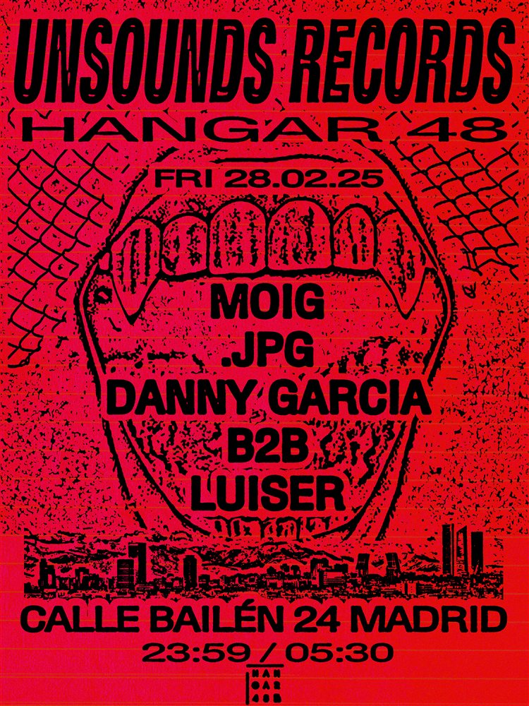 Unsounds x Hangar 48 flyer